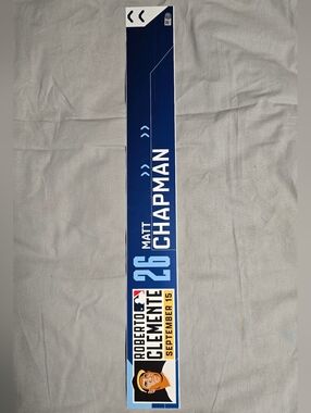 Toronto Blue Jays MLB Matt Chapman Roberto Clemente Day Nameplate Baseball